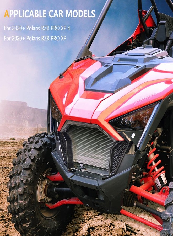 RERPRO UTV RZR PRO XP Front Side Mesh Grill Cover Fascia Grille Insert Compatible with 2020 2021 2022 2023 2024 2025 2026 Polaris RZR PRO XP/4 Exterior Accessories Inlet Protection Bezel Trim Decor - Image 2